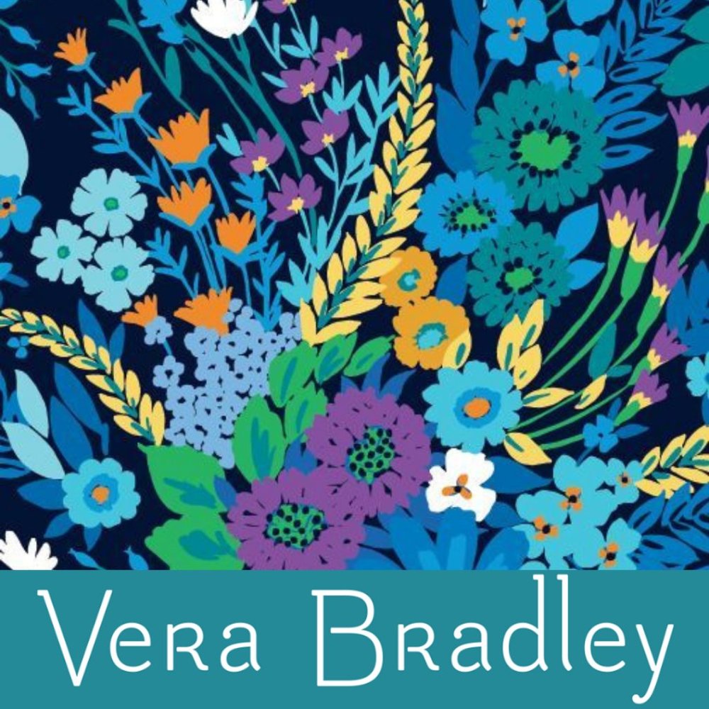 Vera Bradley Midnight Blues Trifold Snap Wallet